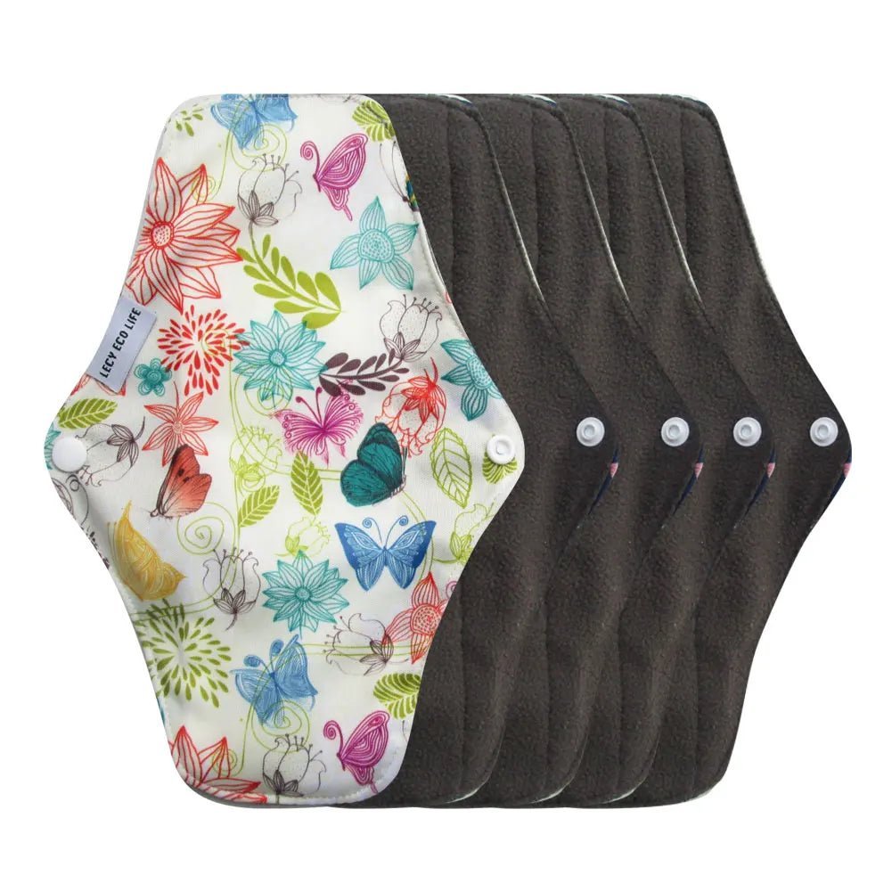 Absorvente higiênico reutilizável de bambú orgânico - fluxo intenso