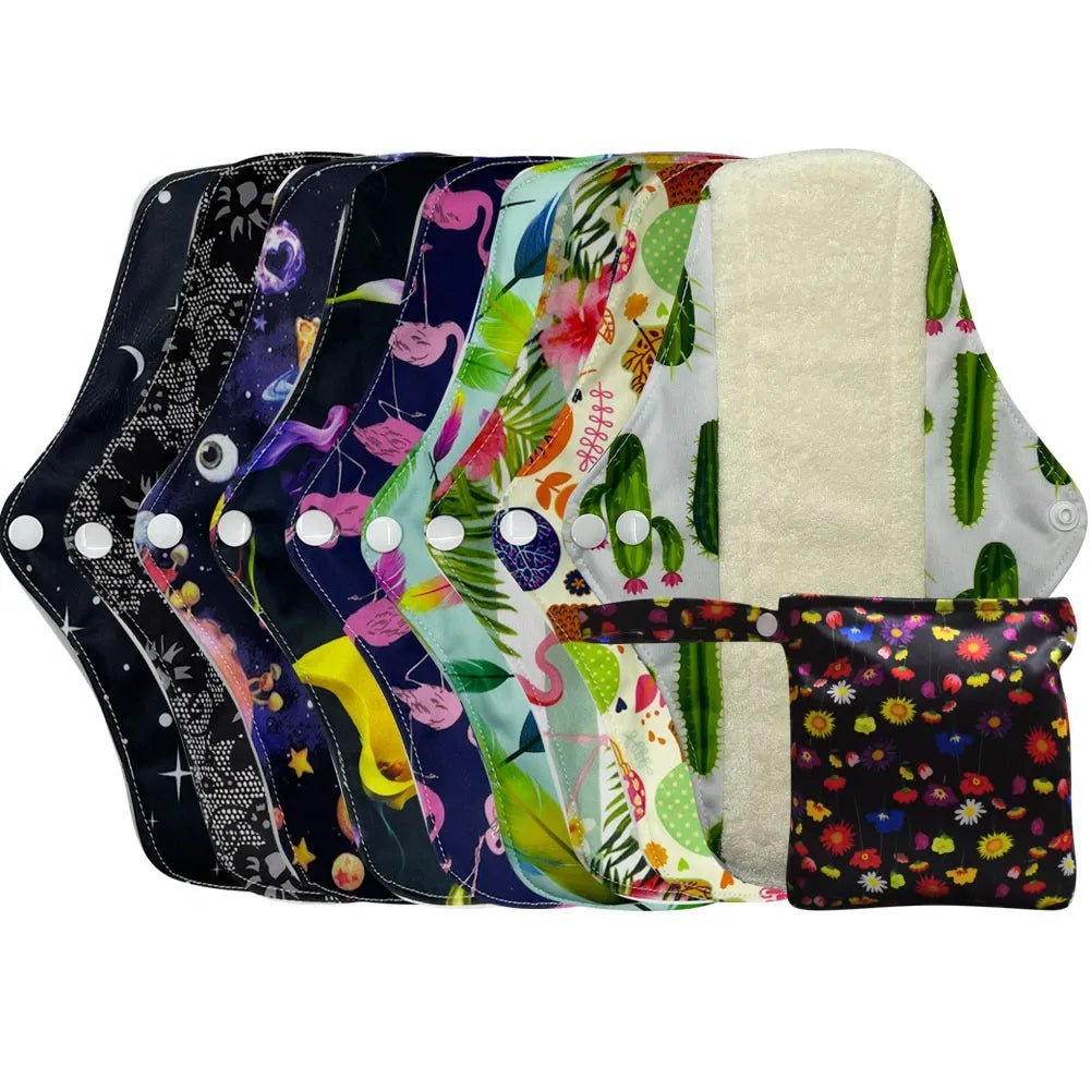 Absorvente higiênico reutilizável de bambú orgânico - fluxo intenso