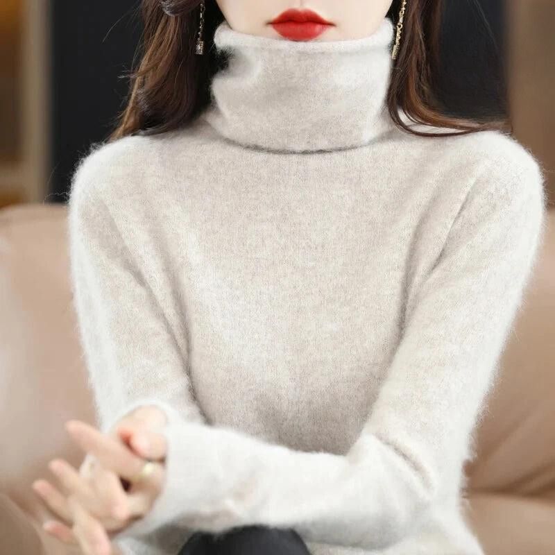 Blusa Caxemira feminina gola alta