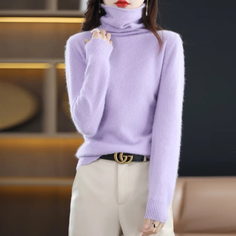 Blusa Caxemira feminina gola alta