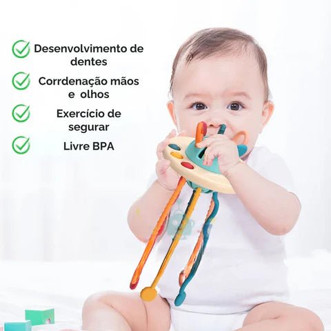 Brinquedo educativo montessori polvo dos sentidos livre de BPA - 0 - 3 anos - Cuidarte Integral