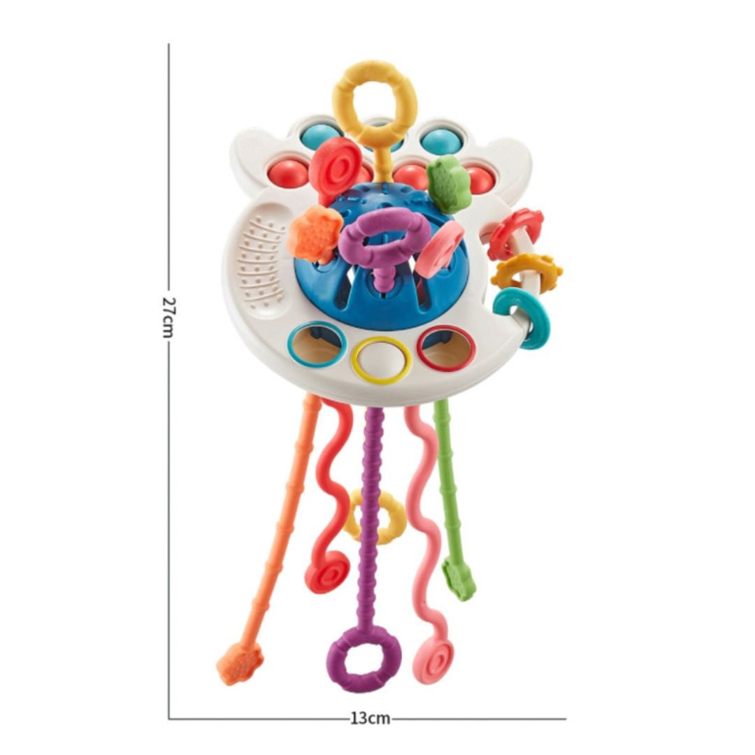 Brinquedo educativo montessori polvo dos sentidos livre de BPA - 0 - 3 anos - Cuidarte Integral