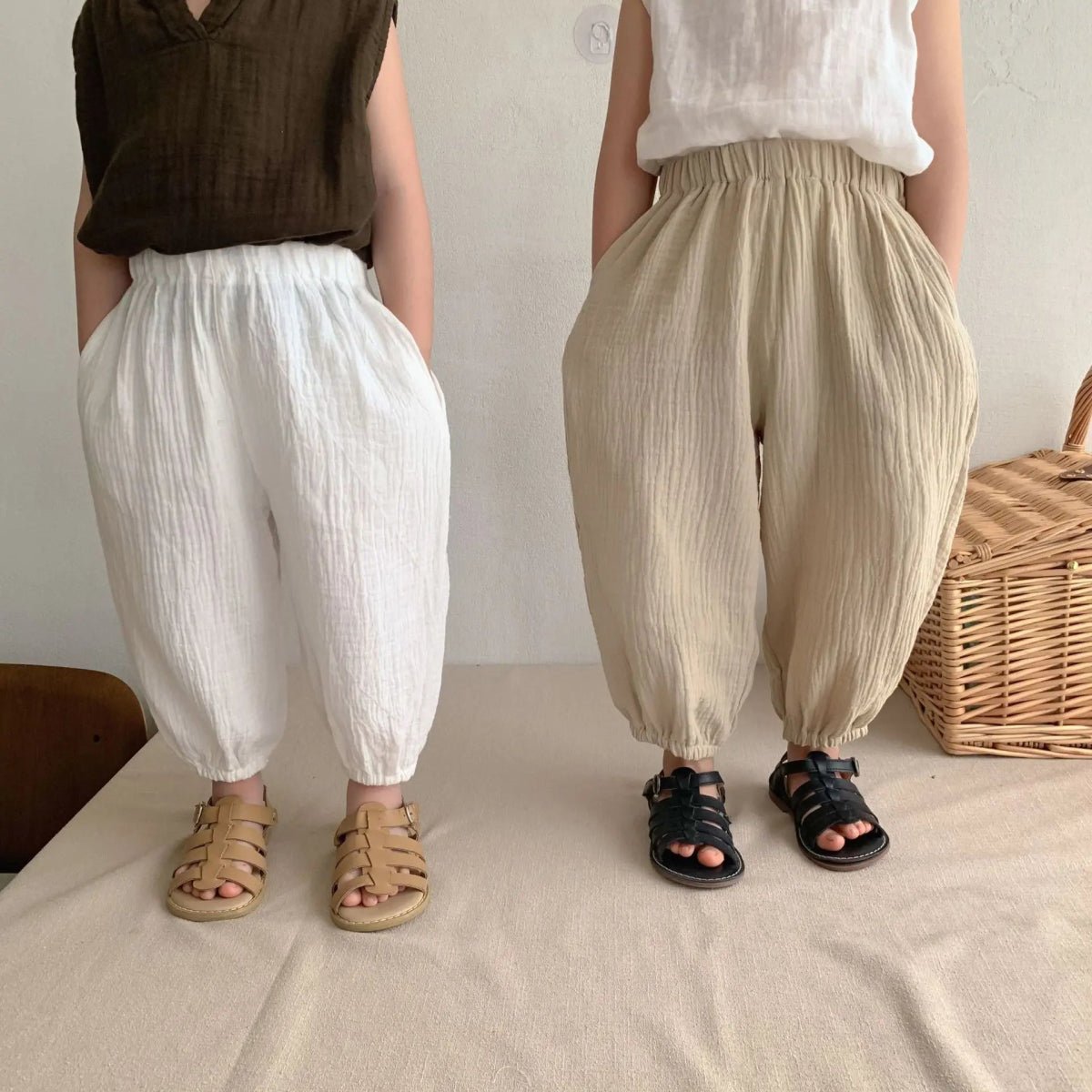 Calça para bebês unissex de algodão orgânico 3m-3a Eco-Friendly