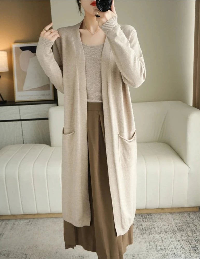 Cardigan feminino adulto de caxemira - Cuidarte Integral