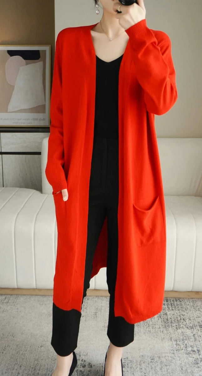 Cardigan feminino adulto de caxemira - Cuidarte Integral