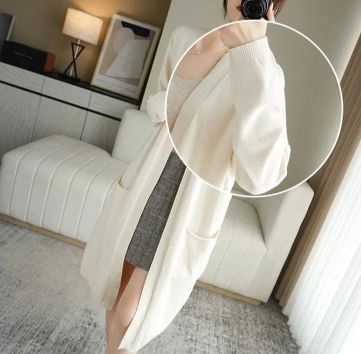 Cardigan feminino adulto de caxemira - Cuidarte Integral