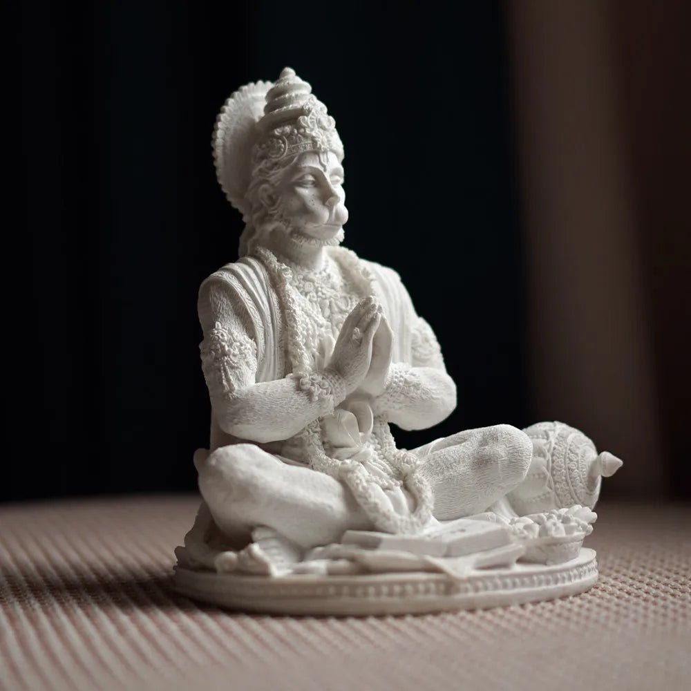 Estatueta de decoração Hindu Deus Macaco Hanuman 18cm - Cuidarte Integral