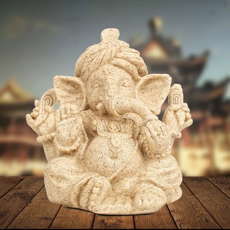 Estatueta de decoração hindu Lord Ganesha 9 a 21 cm - Cuidarte Integral