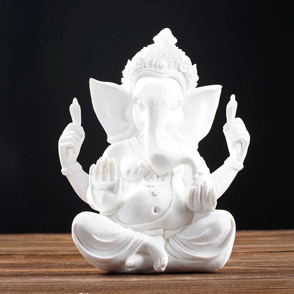 Estatueta de decoração hindu Lord Ganesha 9 a 21 cm - Cuidarte Integral