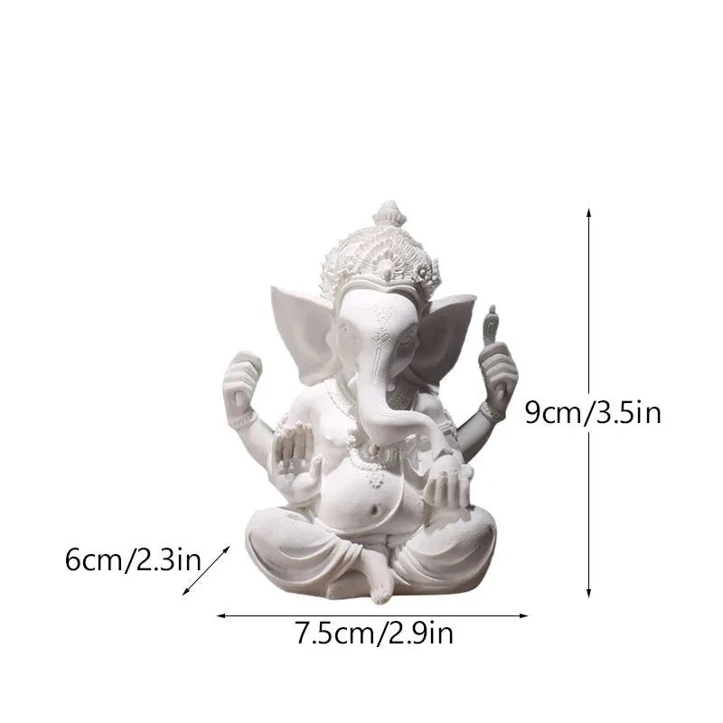 Estatueta de decoração hindu Lord Ganesha 9 a 21 cm - Cuidarte Integral
