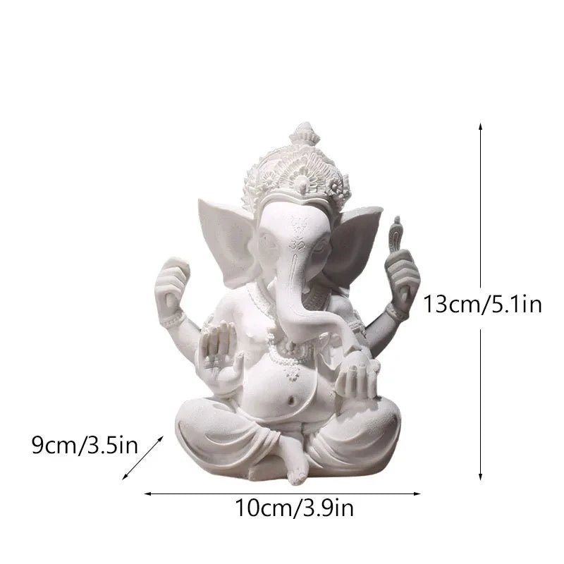 Estatueta de decoração hindu Lord Ganesha 9 a 21 cm - Cuidarte Integral
