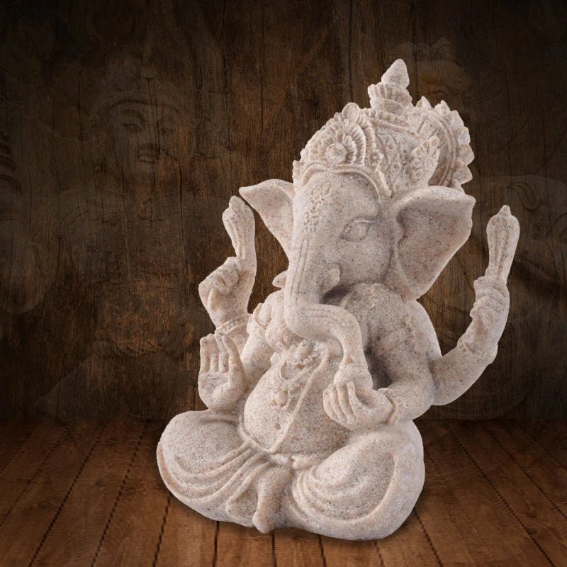 Estatueta de decoração hindu Lord Ganesha 9 a 21 cm - Cuidarte Integral