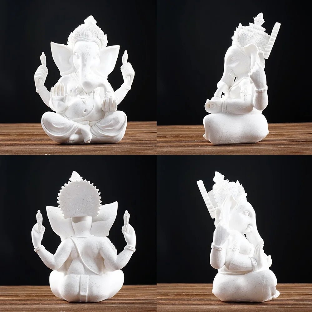 Estatueta de decoração hindu Lord Ganesha 9 a 21 cm - Cuidarte Integral
