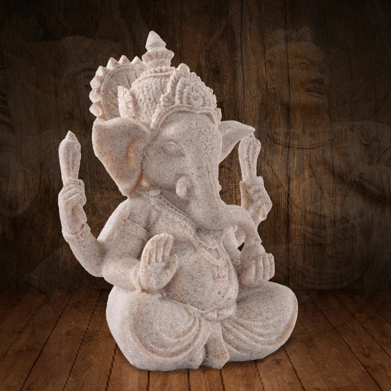 Estatueta de decoração hindu Lord Ganesha 9 a 21 cm - Cuidarte Integral