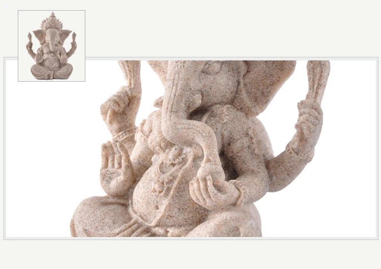 Estatueta de decoração hindu Lord Ganesha 9 a 21 cm - Cuidarte Integral