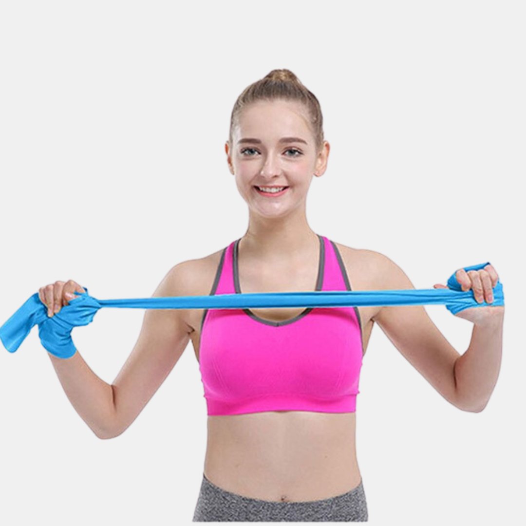 Faixas de Resistência Yoga de borracha natural treino pilates fitness - Cuidarte Integral