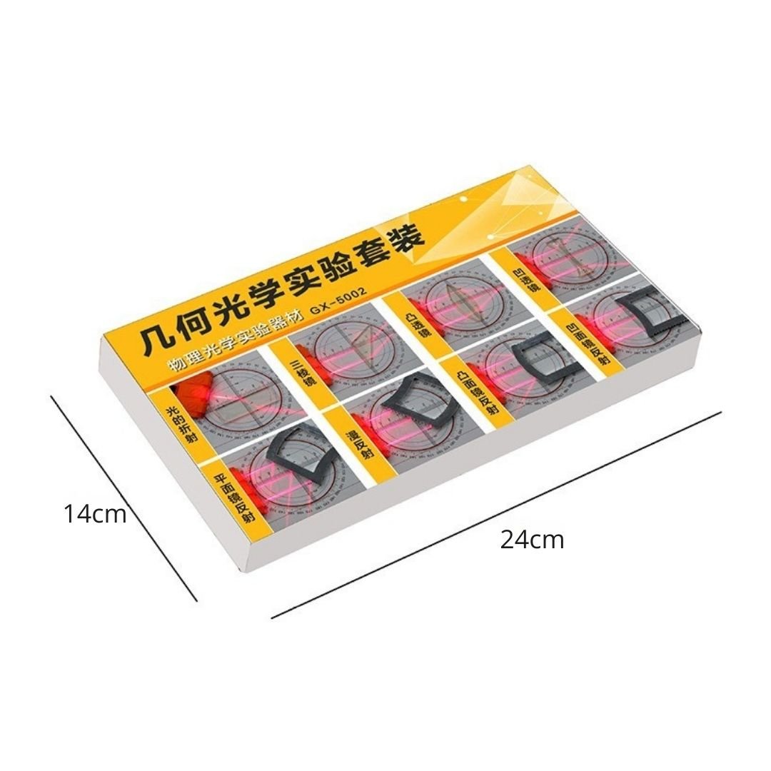Kit Educacional de Óptica Geométrica – Experimentos de Refração e Reflexão da Luz para Ensino de Física - Cuidarte Integral