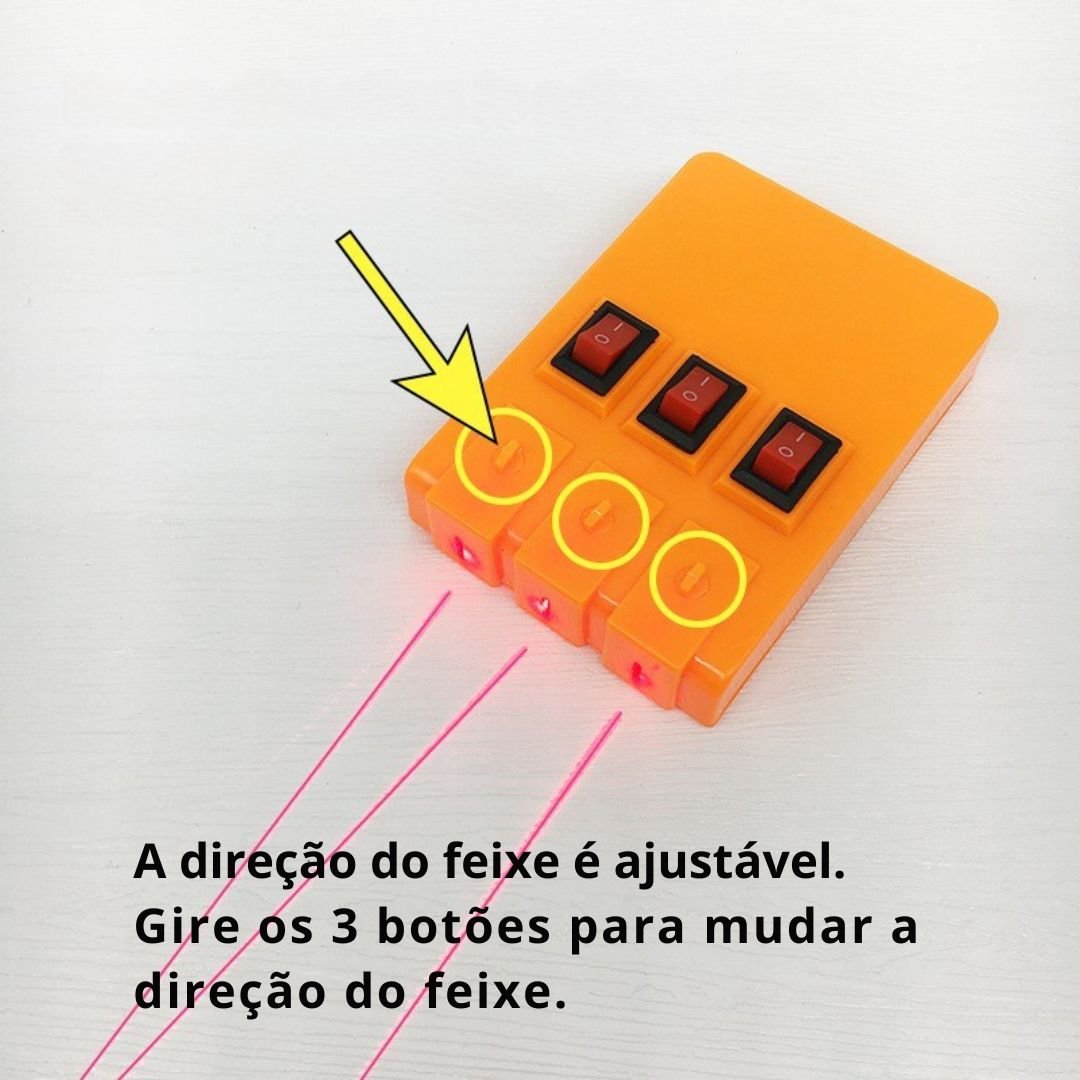 Kit Educacional de Óptica Geométrica – Experimentos de Refração e Reflexão da Luz para Ensino de Física - Cuidarte Integral