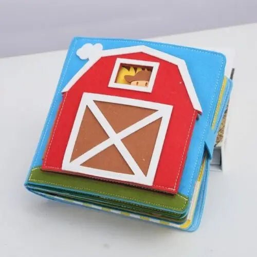 Livro de contar histórias brinquedo educacional sensorial montessori 0 - 6 anos - Cuidarte Integral