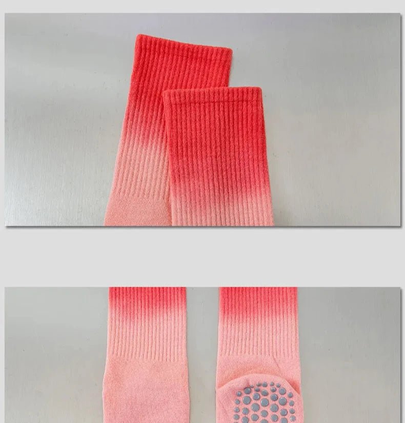 Meias esportivas femininas de algodão antiderrapante - Cuidarte Integral