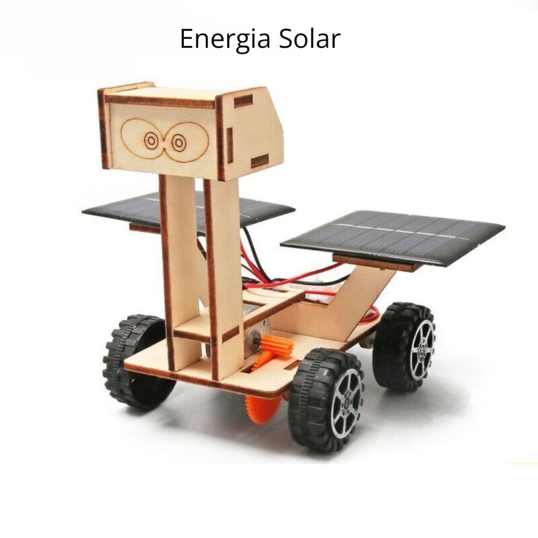 Mini Robô educativo DIY com painel solar - Cuidarte Integral