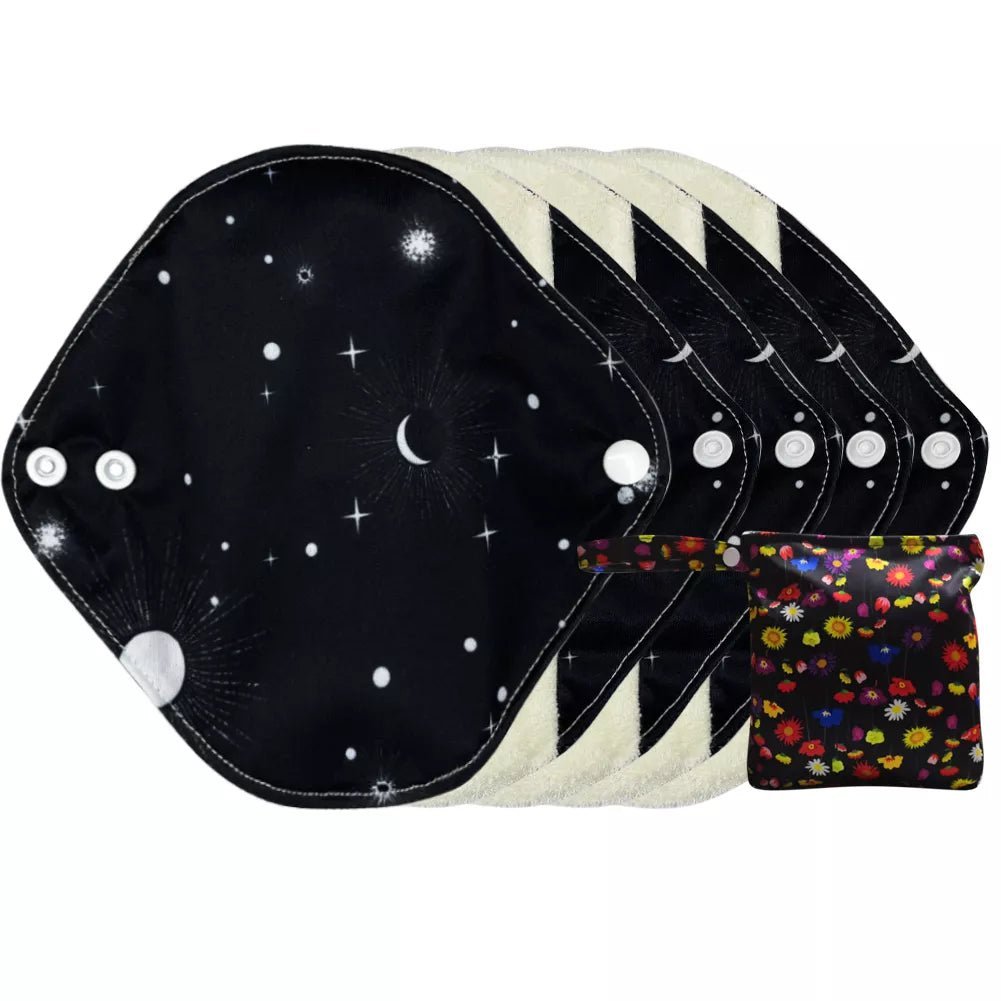 Absorvente higiênico reutilizável de bambú orgânico - fluxo intenso