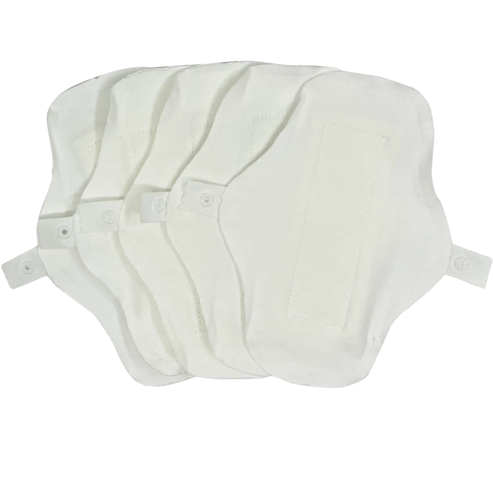 Absorvente higiênico reutilizável de bambú orgânico - fluxo intenso