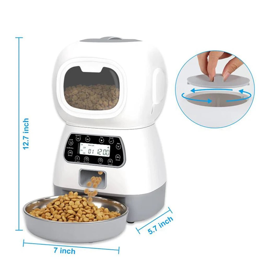 Alimentador Pet cães e gatos digital 3.5L WIFI