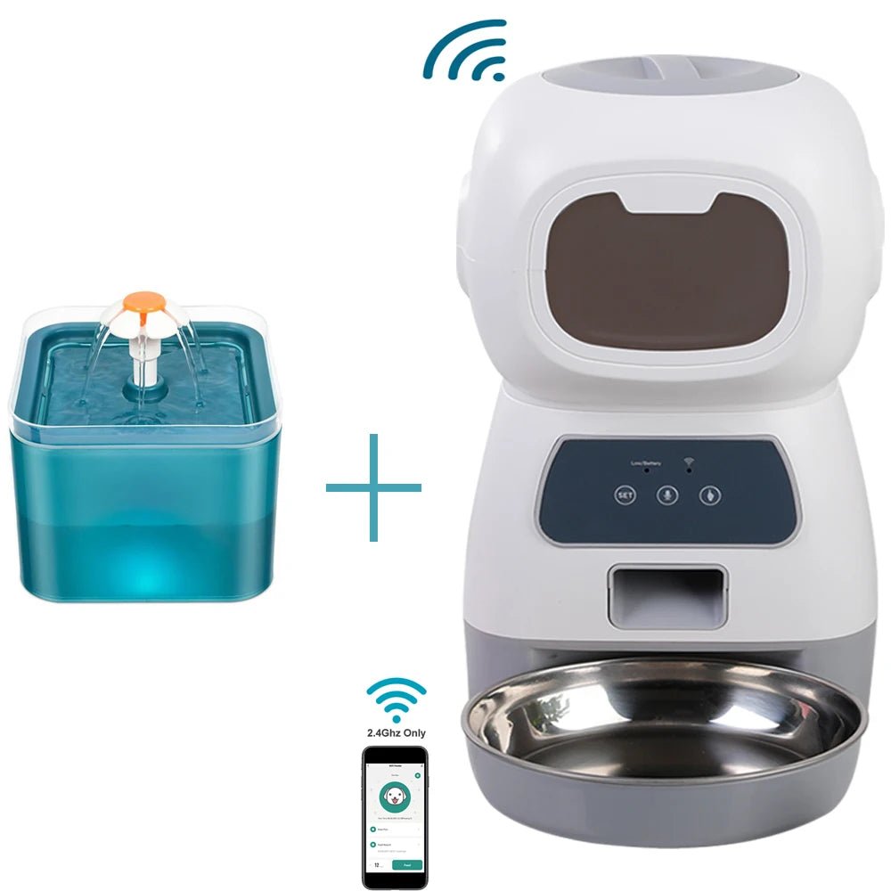 Alimentador Pet cães e gatos digital 3.5L WIFI