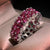 Anel feminino Coração Rosa de zircônia prata 925