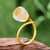 Anel flor de cristal prata 925 com ou sem banho de ouro 18K - Cuidarte Integral