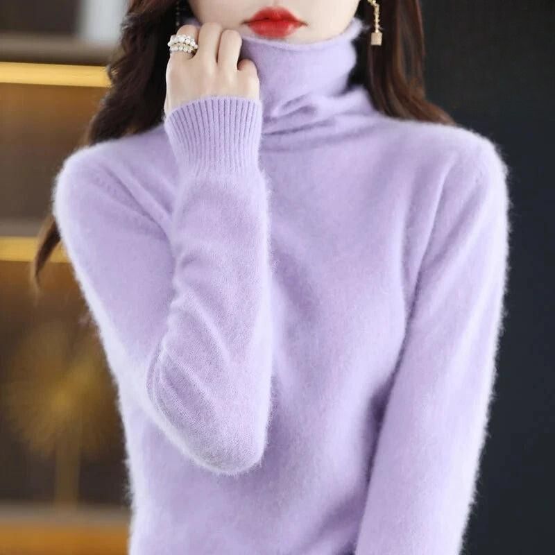 Blusa Caxemira feminina gola alta