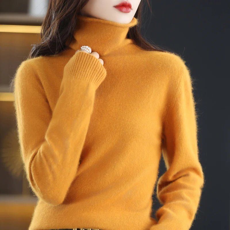 Blusa Caxemira feminina gola alta