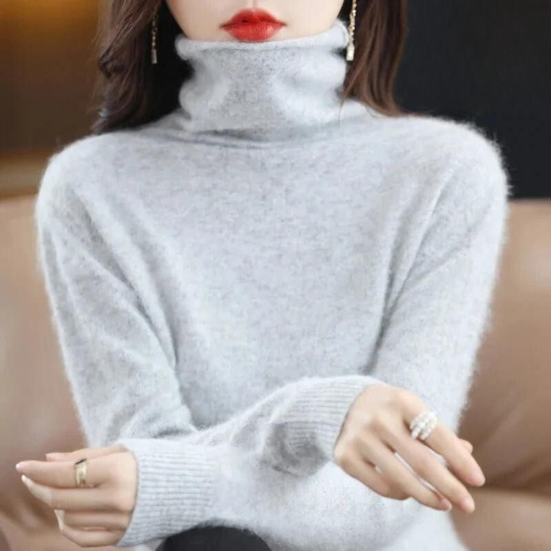 Blusa Caxemira feminina gola alta