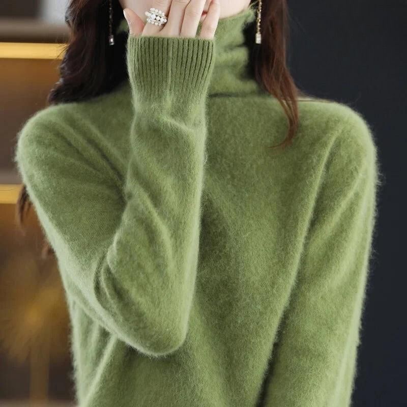 Blusa Caxemira feminina gola alta