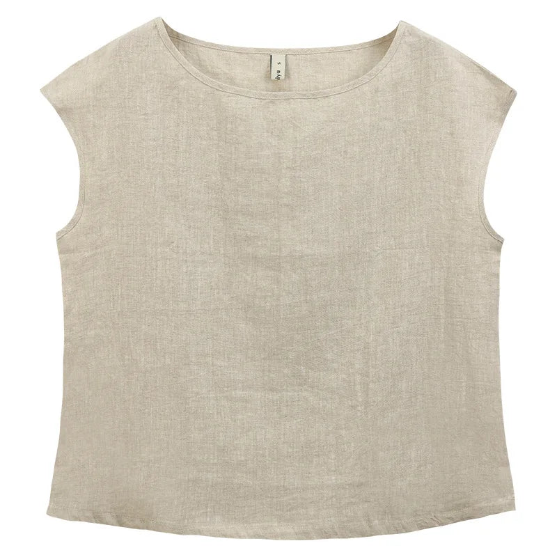 Blusa feminina boho chic 100% linho - Cuidarte Integral