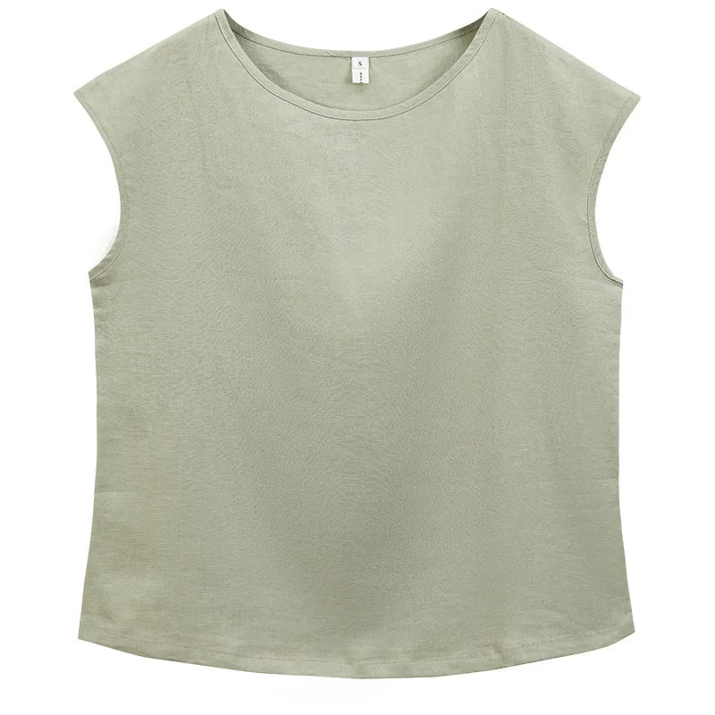 Blusa feminina boho chic 100% linho - Cuidarte Integral