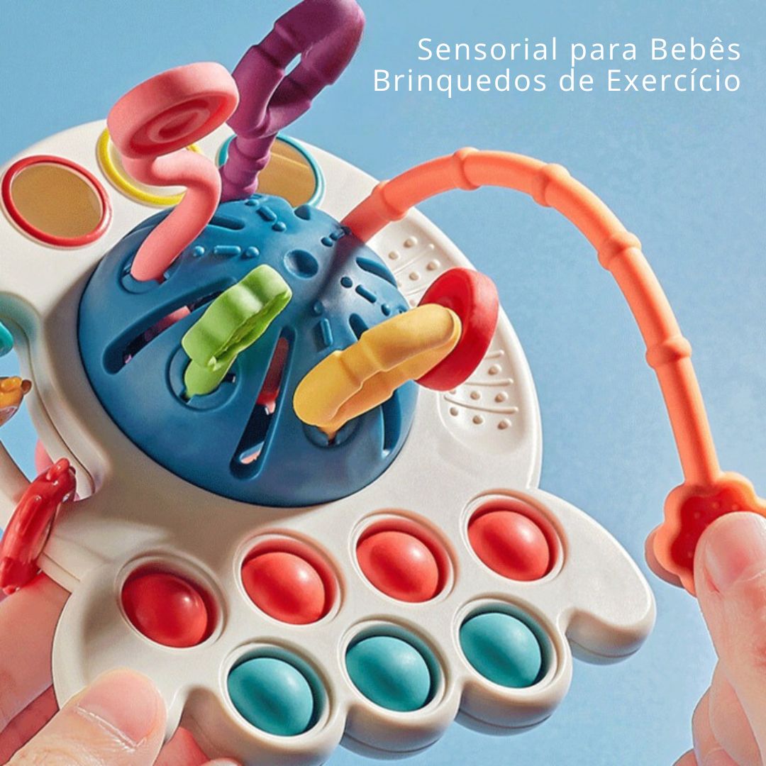 Brinquedo educativo montessori polvo dos sentidos livre de BPA - 0 - 3 anos - Cuidarte Integral