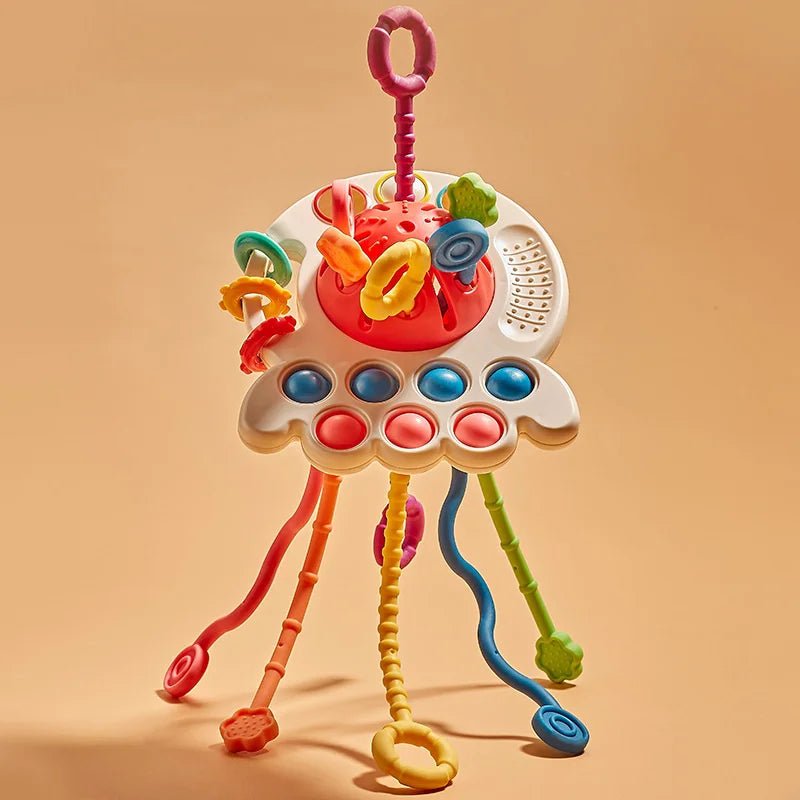 Brinquedo educativo montessori polvo dos sentidos livre de BPA - 0 - 3 anos - Cuidarte Integral