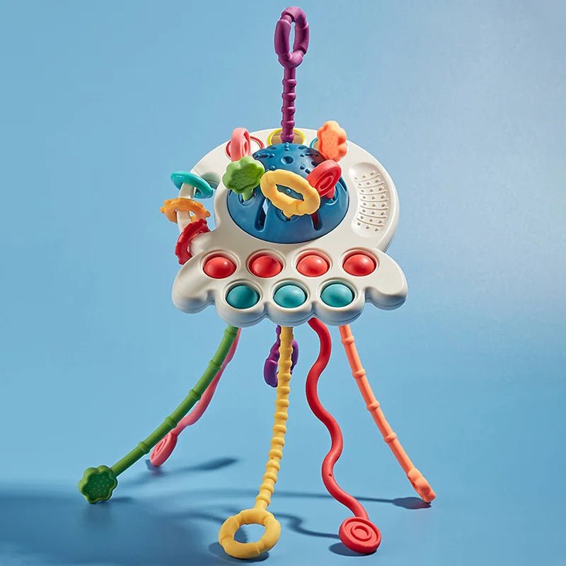 Brinquedo educativo montessori polvo dos sentidos livre de BPA - 0 - 3 anos - Cuidarte Integral