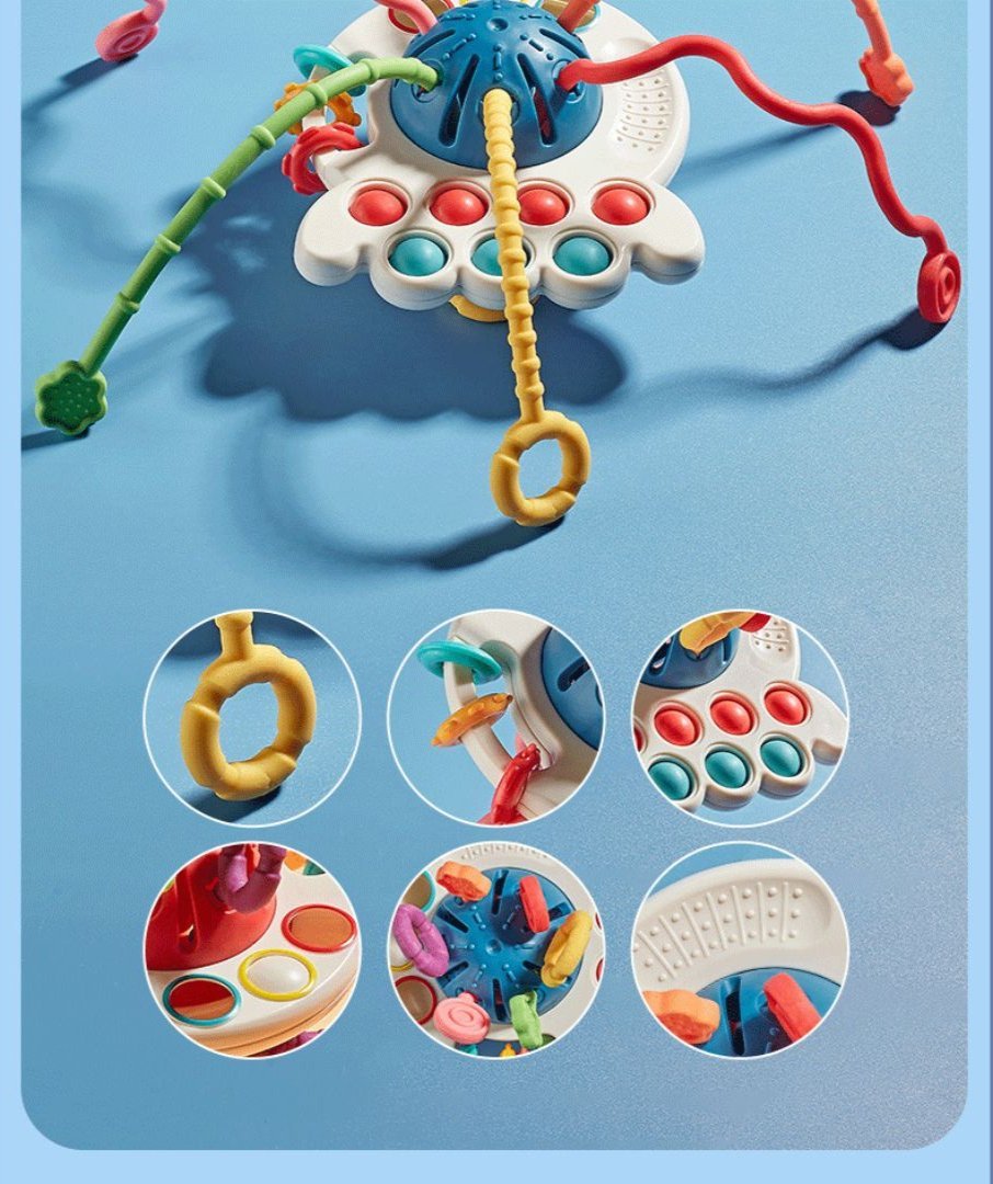 Brinquedo educativo montessori polvo dos sentidos livre de BPA - 0 - 3 anos - Cuidarte Integral