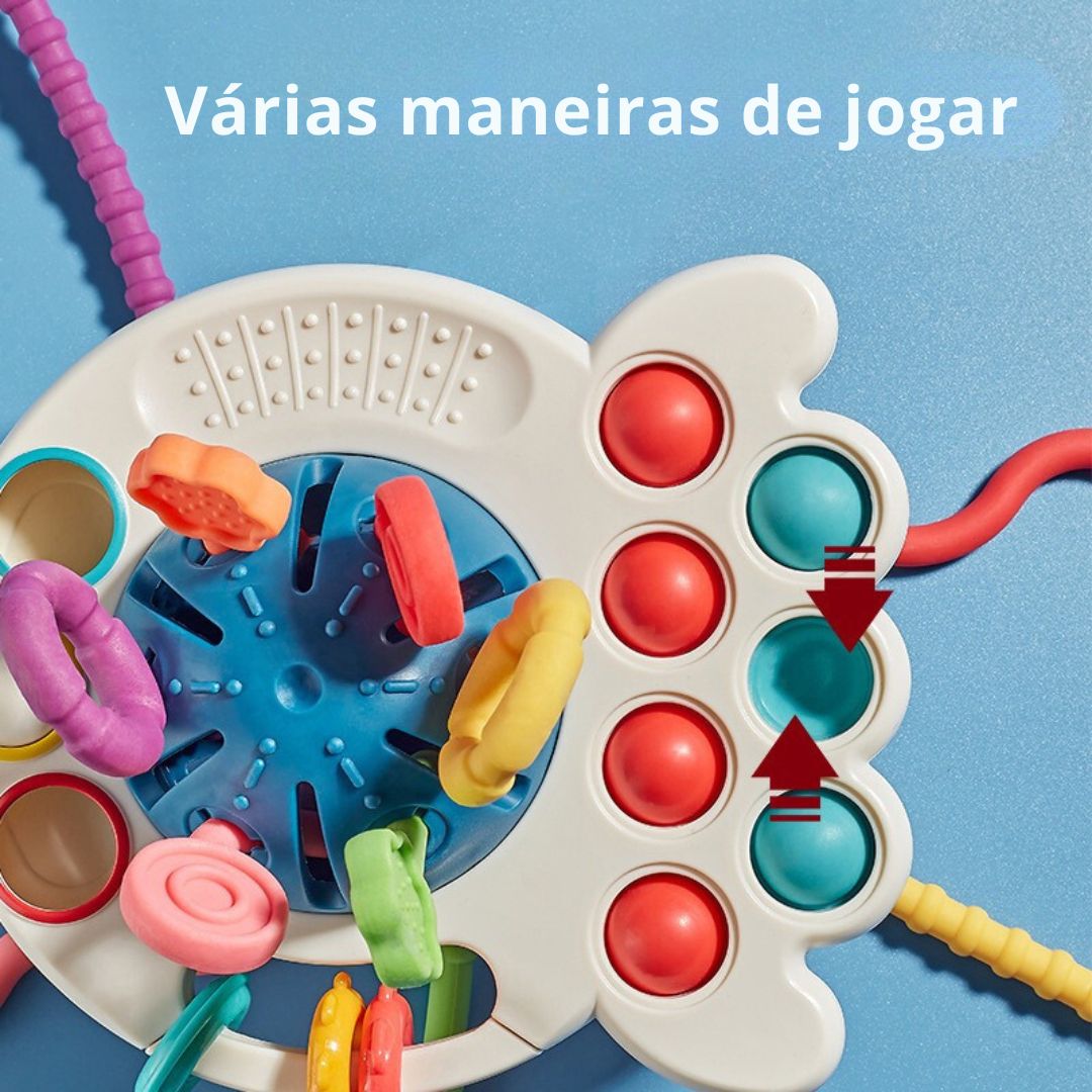 Brinquedo educativo montessori polvo dos sentidos livre de BPA - 0 - 3 anos - Cuidarte Integral