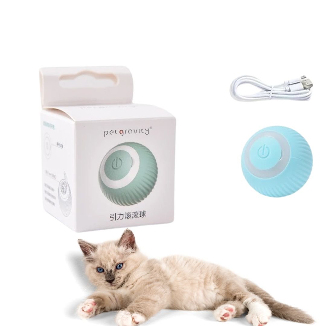 Brinquedo interativo bolinha rolante automática para gatos - Cuidarte Integral