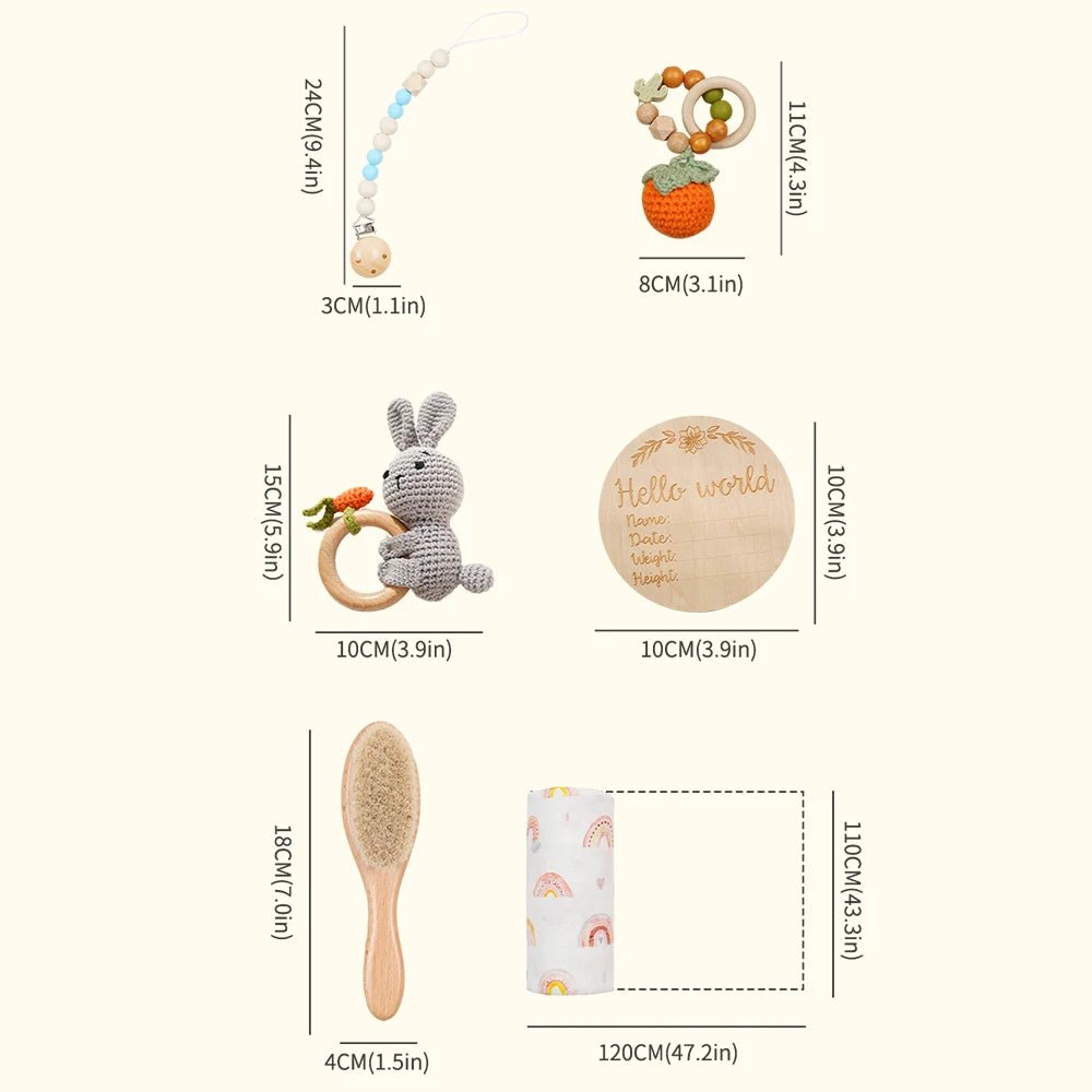 Caixa de boas vindas recém nascido eco - friendly - 5 itens - Opção 01 - Cuidarte Integral