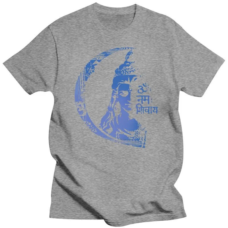 Camiseta de algodão unissex Lord Shiva Yoga - Cuidarte Integral