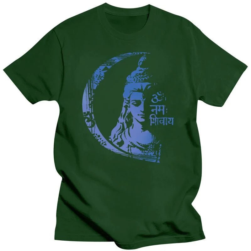 Camiseta de algodão unissex Lord Shiva Yoga - Cuidarte Integral