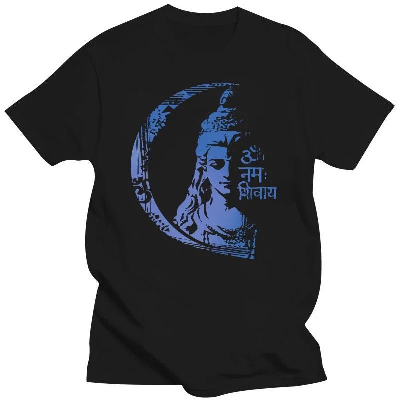 Camiseta de algodão unissex Lord Shiva Yoga - Cuidarte Integral
