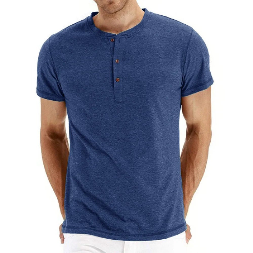Camiseta pólo masculina de algodão - Cuidarte Integral