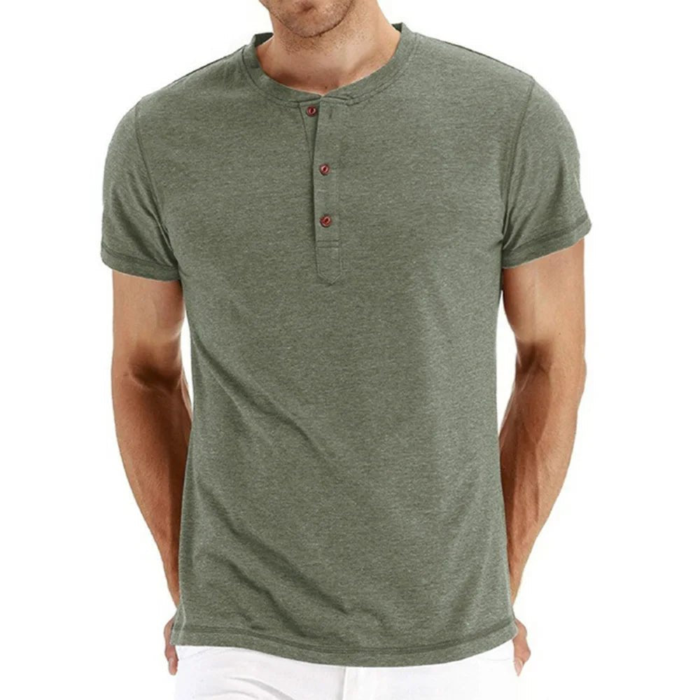 Camiseta pólo masculina de algodão - Cuidarte Integral