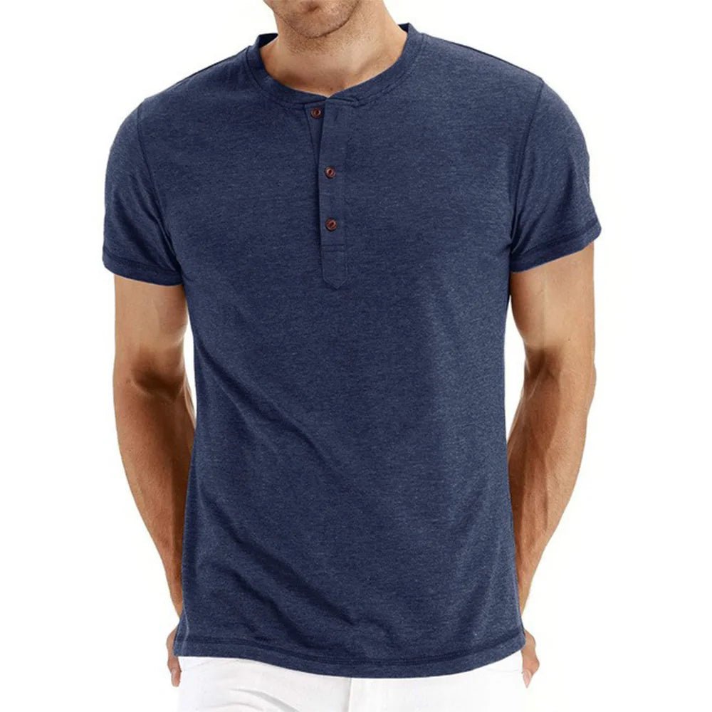 Camiseta pólo masculina de algodão - Cuidarte Integral